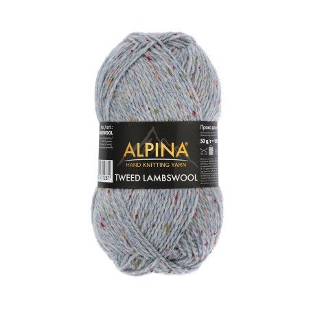 Пряжа ALPINA Tweed Lambswool 75% шерсть, 25% полиамид 1 x 50 г 150 ± 5 м №01 серо-голубой ALP-TWL-01