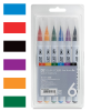 Набор маркеров с кистью Clean Color Real Brush 6 шт MPRB-6000A/6V