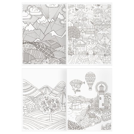 Раскраска А4 ТРИ СОВЫ "Антистресс. Вокруг света" 16 стр. RE-PА4_58082