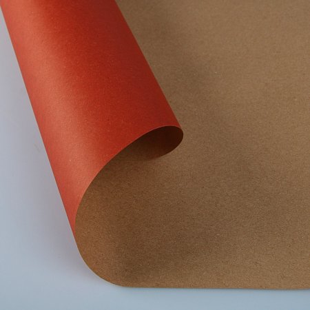 Бумага упаковочная крафтовая 0.70 х 10 м 70 г/м2 "Красная" SIM-3562872