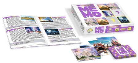 Настольная игра: МЕМО Чудеса света (50 карточек) MAG03591