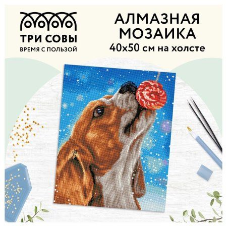 Алмазная мозаика ТРИ СОВЫ "Сладкая жизнь" 40 x 50 см, холст RE-АМ4050_47569