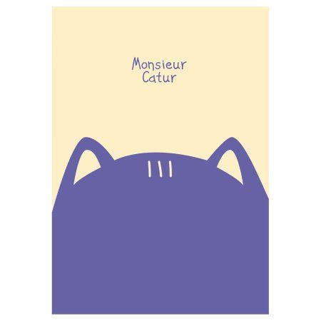 Тетрадь 40л. A5 клетка MESHU "Mr. Cat" матовая ламинация, выб. лак, ЕВРО RE-MS_49800