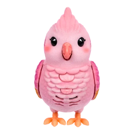 Игрушка интерактивная Moose "Попугайчик Корелла в клетке" розовый UT-26692