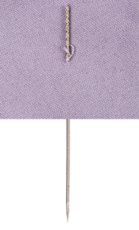 Иглы для шитья ручные GAMMA для удаления затяжек 2 шт в блистере NRL-02