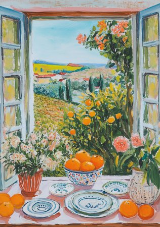 Пазл 1000 элементов ФРЕЯ "Окно в лето" PZL-1000/90