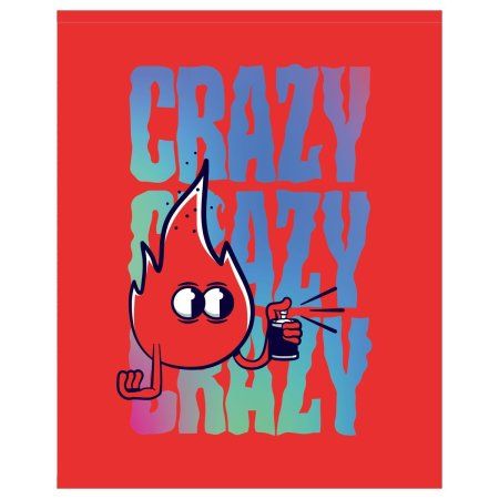 Тетрадь 48л. A5 клетка BG "Crazy" RE-Т5ск48_12273 Тетрадь 48л. A5 клетка BG "Crazy" RE-Т5ск48_12273