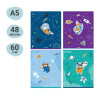 Тетрадь 48л. A5 клетка MESHU "Space adventure" ТВИН-лак RE-MS_31340