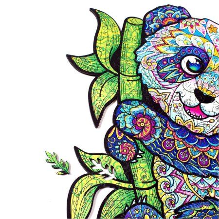 Деревянный пазл с двухслойной крышкой Панда M (2022) MAGZ114-2