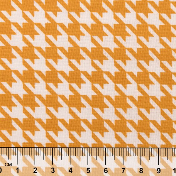 Ткань для пэчворка PEPPY БАБУШКИН СУНДУЧОК 50 x 55 см 140 ± 5 г/м2 100% хлопок БС-13 гусиная лапка ярко-желтый
