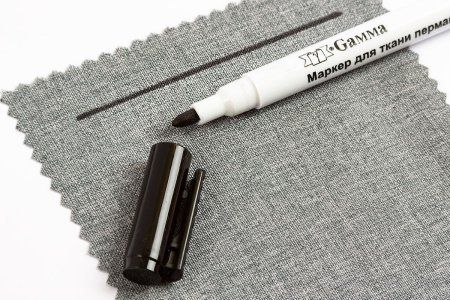 Маркер перманентный для ткани GAMMA черный MKY