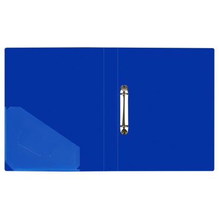 Папка на 2 кольцах A4 СТАММ "Стандарт" 40 мм, 700 мкм, пластик, синяя RE-ММ-30598 Папка на 2 кольцах A4 СТАММ "Стандарт" 40 мм, 700 мкм, пластик, синяя RE-ММ-30598