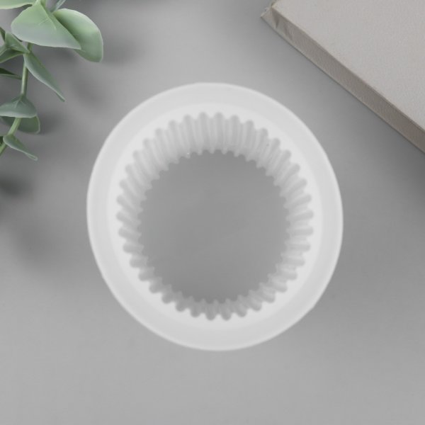 Молд силикон "Цилиндр. Полоски тонкие" 6.5 x 6.5 x 8.7 см SIM-9776564