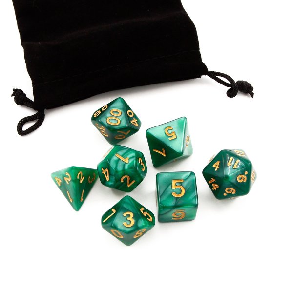 Набор кубиков Stuff-Pro нефритовый глубокий сине-зеленый MAGSP_JDC07/DA0129