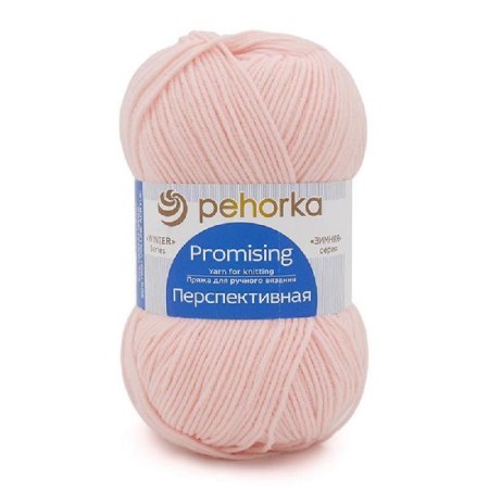 Пряжа Пехорская ПТ "Перспективная" 50% мериносовая шерсть, 50% акрил 1 х 100 г 270 ± 16 м №180 св.бегония PEH-PER-180