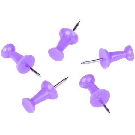 Кнопки силовые Berlingo 50 шт цветные, ПВХ упак., европодвес, фиолетовые RE-PN5030a