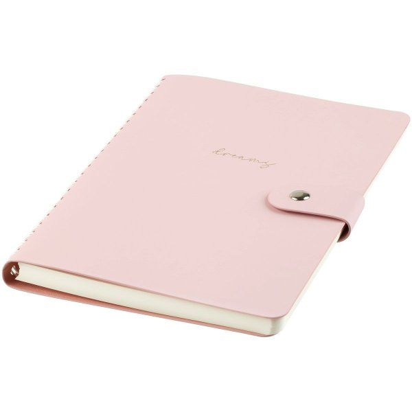Записная книжка А5 96л. Greenwich Line "Pastel. Pink" ЛАЙТ, кожзам, скрытый гребень, блок в линию RE-NA5_51412