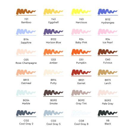 Набор маркеров SKETCHMARKER Brush Step 2 24 шт для начинающих + сумка органайзер MPSMB-24STEP2 Набор маркеров SKETCHMARKER Brush Step 2 24 шт для начинающих + сумка органайзер MPSMB-24STEP2