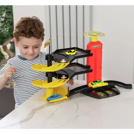 Игровой набор HTI Teamsterz Гараж  с двумя машинками и вертолётом UT-1417625