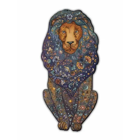Деревянный пазл "Вселенский Лев" МДФ UD-HD20031