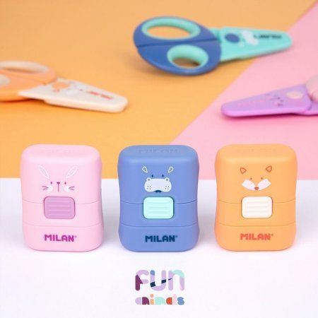 Ластик с кистью MILAN Compact в контейнере ассорти ML-4901116FA Ластик с кистью MILAN Compact в контейнере ассорти ML-4901116FA