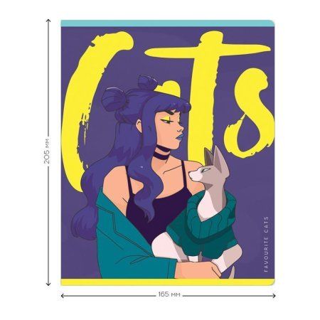 Тетрадь 48л. A5 клетка Greenwich Line "Cats" ТВИН-лак, 70 г/м2 RE-N5c48-33346 Тетрадь 48л. A5 клетка Greenwich Line "Cats" ТВИН-лак, 70 г/м2 RE-N5c48-33346