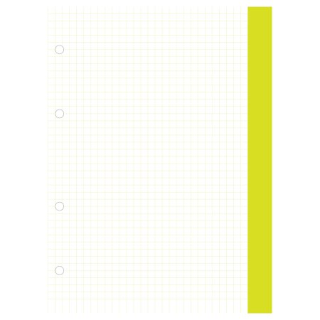 Сменный блок 120л. A4 BG, белый с цветными краями, пленка т/у, с вкладышем RE-СБ4ту120_ц_12355