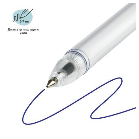 Ручка шариковая MESHU "Crystal Paw" синяя, 0,7 мм, корпус ассорти, с топпером RE-MS_02910