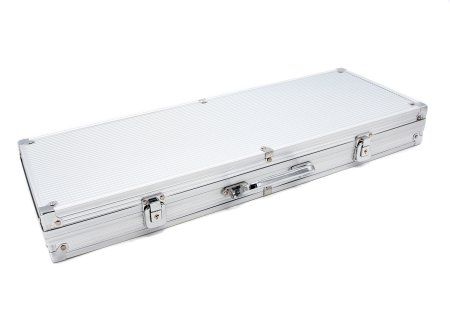 Набор для покера из 500 фишек с номиналом Фабрика Покера в серебристом кейсе MAGCPPS500