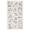Наклейки объемные MESHU "Cute unicorn" 10 x 23 см, с блестками, пакет европодвес RE-MS_57647