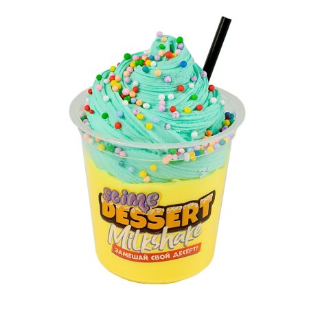 Слайм Slime "Dessert Milkshake" желтый, 3+ AS-SLM138