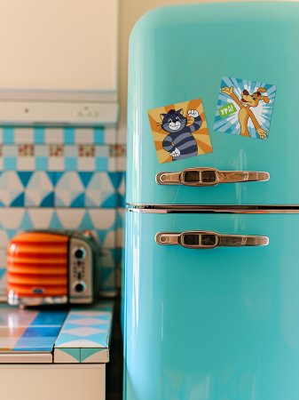 Набор для раскрашивания по номерам ФРЕЯ (на магните) 9 х 9 см "Кот Матроскин и Шарик" CMF-PNBM-006