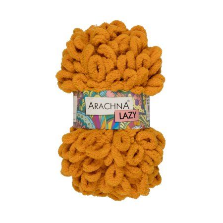 Пряжа ARACHNA Lazy 100% микрополиэстер 1 x 100 г 8.5 м №17 горчичный ARA-LAZ-17