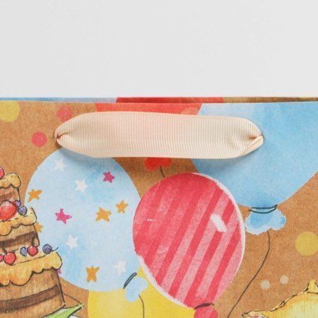 Пакет крафтовый горизонтальный "Малыши" ML 23 x 27 x 11.5 см SIM-7303841