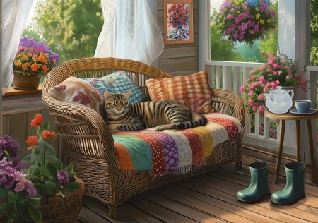 Пазл 1000 элементов ФРЕЯ "Тихий час" PZL-1000/98