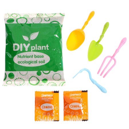 Набор для опытов ЭВРИКИ "Веселые прически, выращиваем травку" девочка SIM-7384557