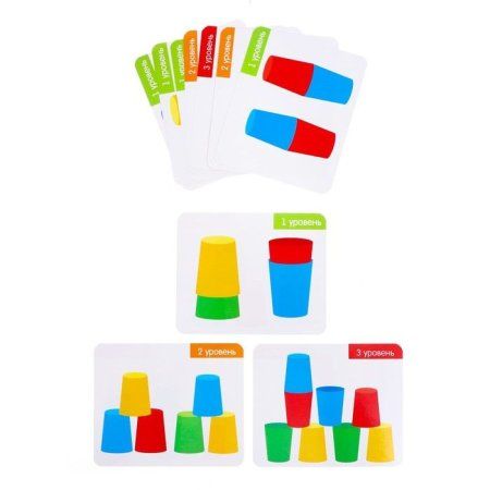 Развивающий набор "Цветные стаканчики" SIM-5221206