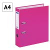 Папка-регистратор A4 OfficeSpace 70 мм, бумвинил, с карманом на корешке, розовая RE-289635