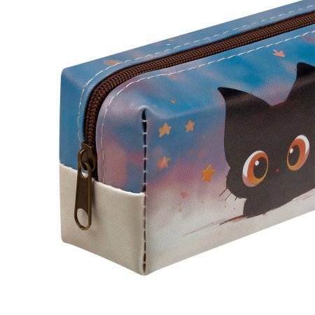 Пенал мягкий MESHU "Surprised Cat" 200 x 55 x 40 мм, искусственная кожа RE-MS_65241