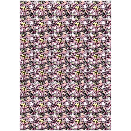 Упаковочная бумага глянцевая MESHU "Anime girl" 1л. 70 x 100 см 80 г/м2 RE-MS_53461