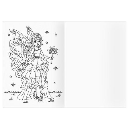 Раскраска А4 ТРИ СОВЫ "Прекрасные феи" 8 стр. RE-РА4_56232