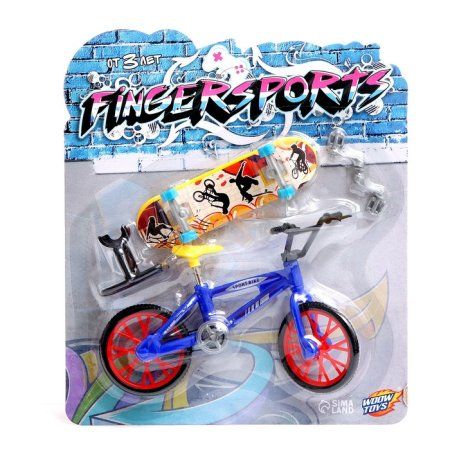 Набор пальчиковый скейтборд и велосипед, МИКС SIM-6245279