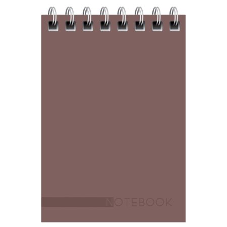 Блокнот A7 40л. BG "Моноколор. Classic" на гребне RE-Б7гр40_12760