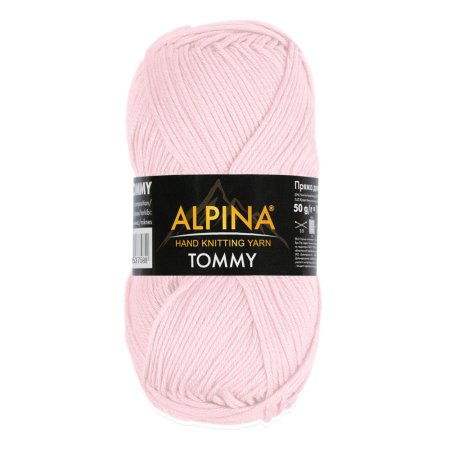 Пряжа ALPINA Tommy 100% микнес 1 х 50 г 130 ± 10 м №011 бл.розовый ALP-TOM-011