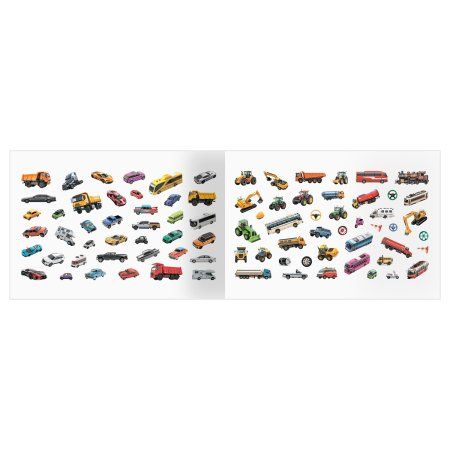 Альбом с наклейками ТРИ СОВЫ "250 наклеек. Транспорт" А5, 250 шт, 6 стр RE-АнА5_10441