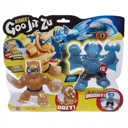 Гуджитсу. Игровой набор тянущ. фигурок Пантаро и Бэттакс Водная Атака. ТМ GooJitZu ROS-38657