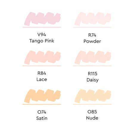 Набор маркеров SKETCHMARKER Skin 2 6 шт + коробка MPSM-6SKIN2 Набор маркеров SKETCHMARKER Skin 2 6 шт + коробка MPSM-6SKIN2