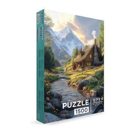 Пазл 1500 элементов ФРЕЯ "Дом у горной реки" PZL-1500/37