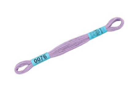 Нитки для вышивания GAMMA мулине (0001-0206) 8 м №0076 св.сиреневый MG-0076