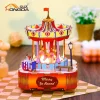 3D пазл Музыкальная шкатулка: Вращающаяся карусель HD-MB004
